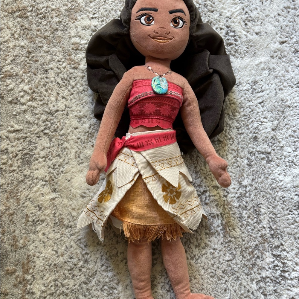 Disney Moana Doll with Red and Gold Dress
